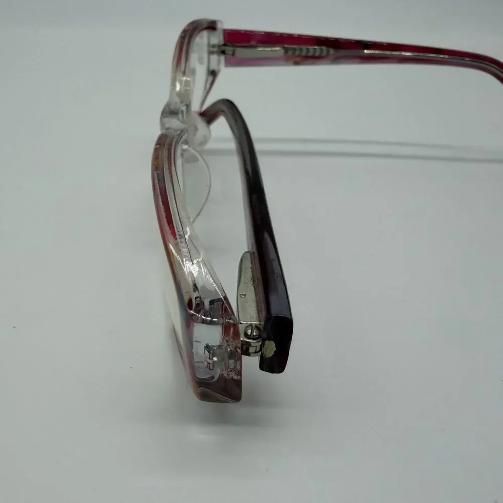 Modern Twilight Rose Eyeglasses Plastic Full Frames Only Pink Clear 51-18-135